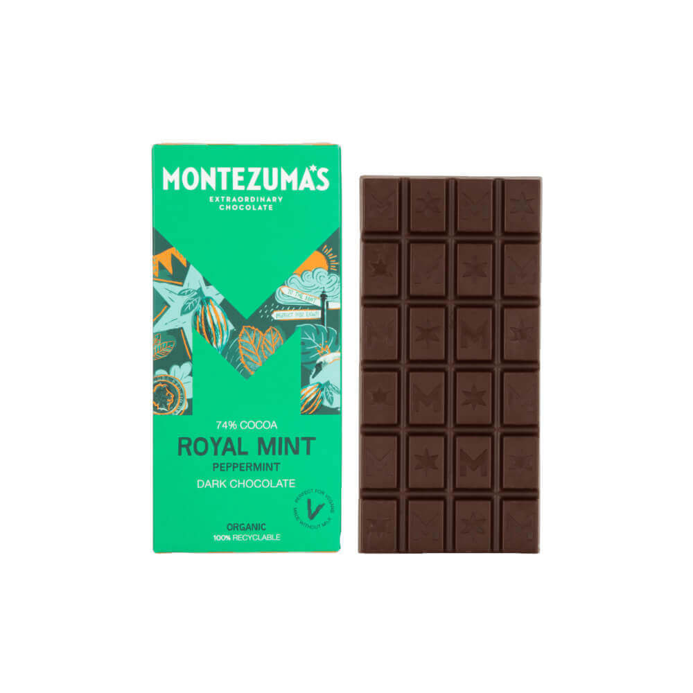 Montezuma's Royal Mint Dark With Peppermint 90g